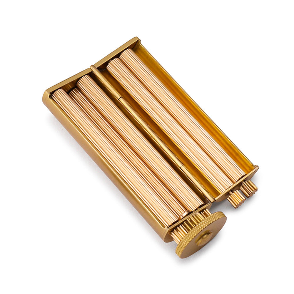 Light luxury handmade brass 70mm cigarette rolling machine