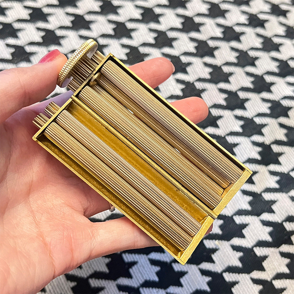 Light luxury handmade brass 70mm cigarette rolling machine