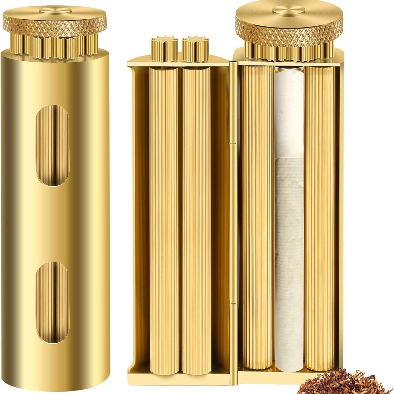 Light luxury handmade brass 70mm cigarette rolling machine