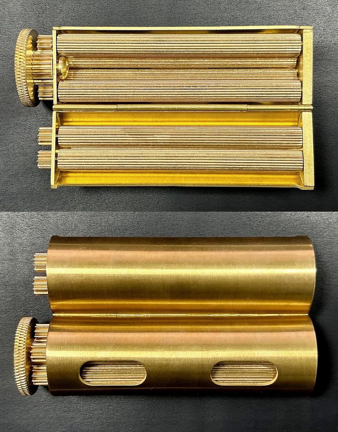 Light luxury handmade brass 70mm cigarette rolling machine